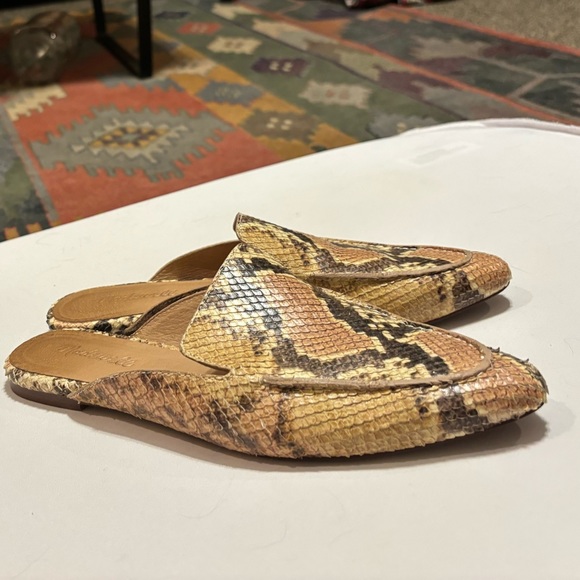 Madewell The Frances Skimmer Mule in Snake Embossed Leather - Picture 5 of 8